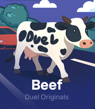 Duel Beef card – road-crossing game with 99.2% RTP and a maximum multiplier of 183,277x