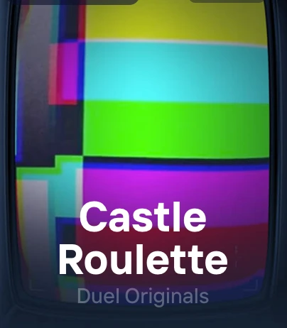 Duel Castle Roulette card – live-dealer 24/7 roulette with a European single-zero wheel